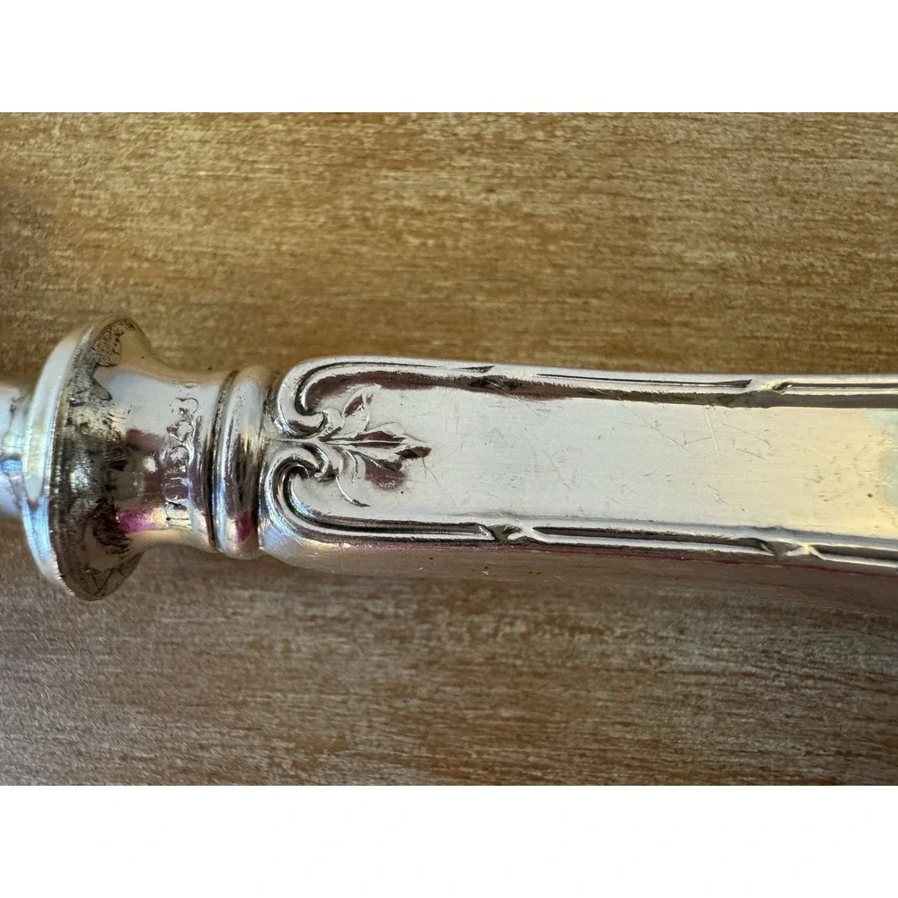 Antique English Victorian Crumb Tray Scoop Silver Plated